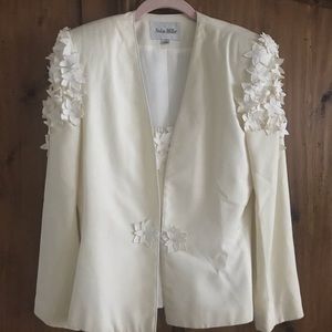 Nolan Miller Ivory Blazer and Tank Vintage